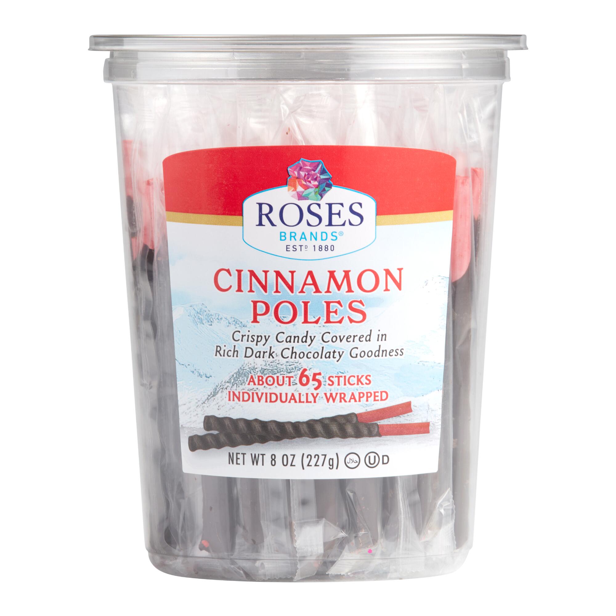 Roses Cinnamon Poles Candy Sticks Tub by World Market