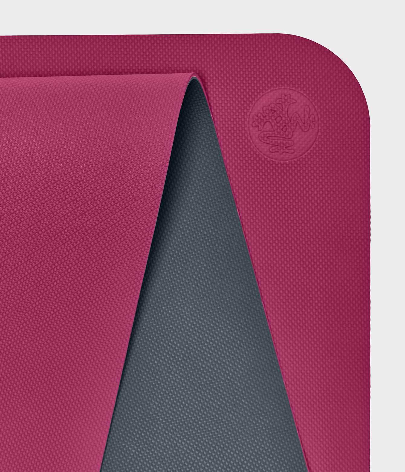 Manduka Begin Yoga Mat 5mm - Toxic Free & Eco-friendly, Dark Pink