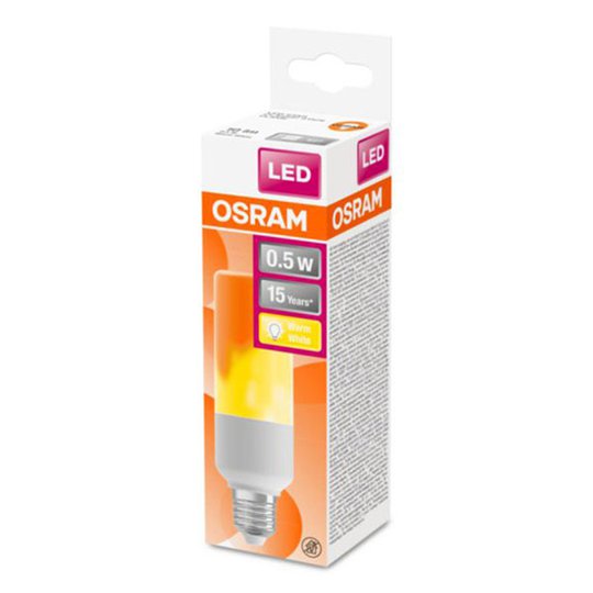 OSRAM Stick Flame -LED-lamppu E27 0,5W 1 500 K