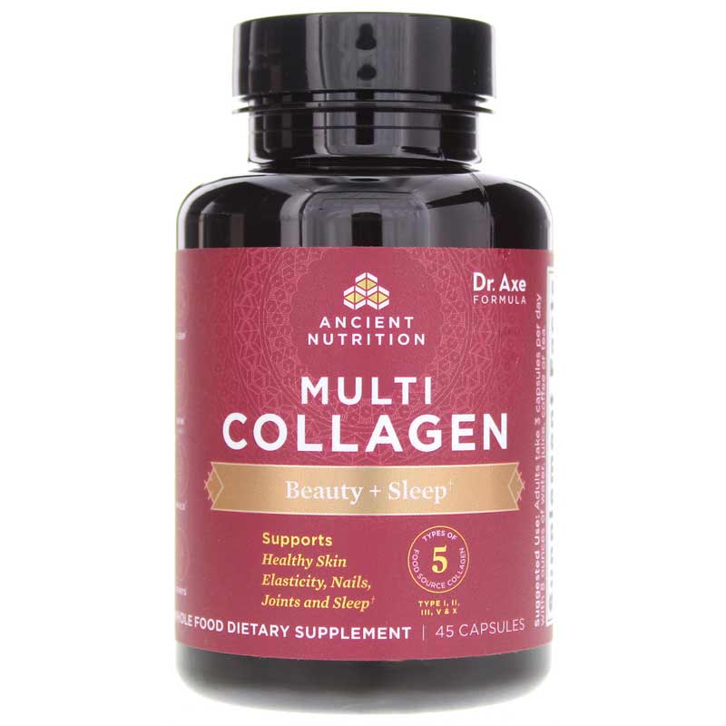 Ancient Nutrition Multi Collagen Beauty + Sleep 45 Capsules