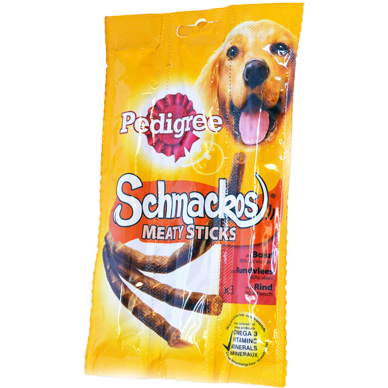 Koiran Karkit "Schmackos Meat Sticks" 3 x 11g - 40% alennus