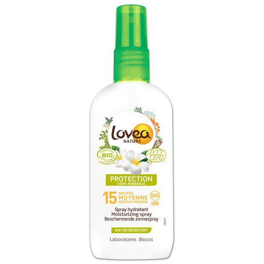 Lovea Moisturizing Sunscreen Spray SPF 15, 125 ml