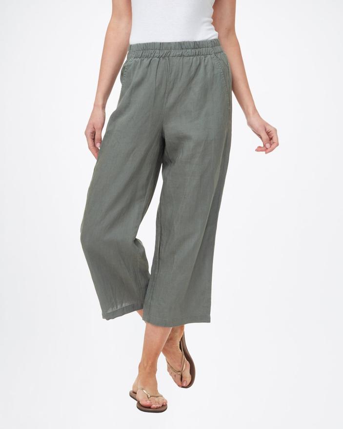 Tentree Women's Linen Billow Pant - Tencel and Linen, Agave Green / S