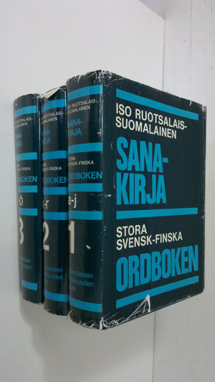 Osta Göran Karlsson (toim. = huvudred.) : Iso ruotsalais-suomalainen  sanakirja = Stora svensk-finska ordboken 1-3 netistä