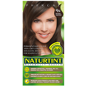 Natural Hair Color - Permanent & Ammonia Free - 4N Natural Chestnut (5.28 Fluid Ounces)