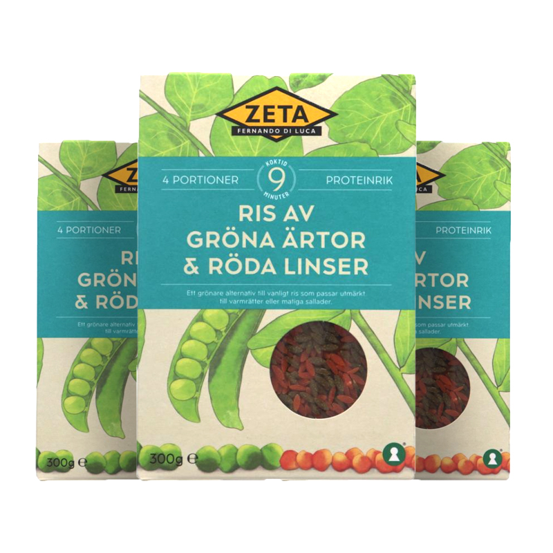Ris Gröna Ärtor & Röda Linser 3-pack - 55% rabatt