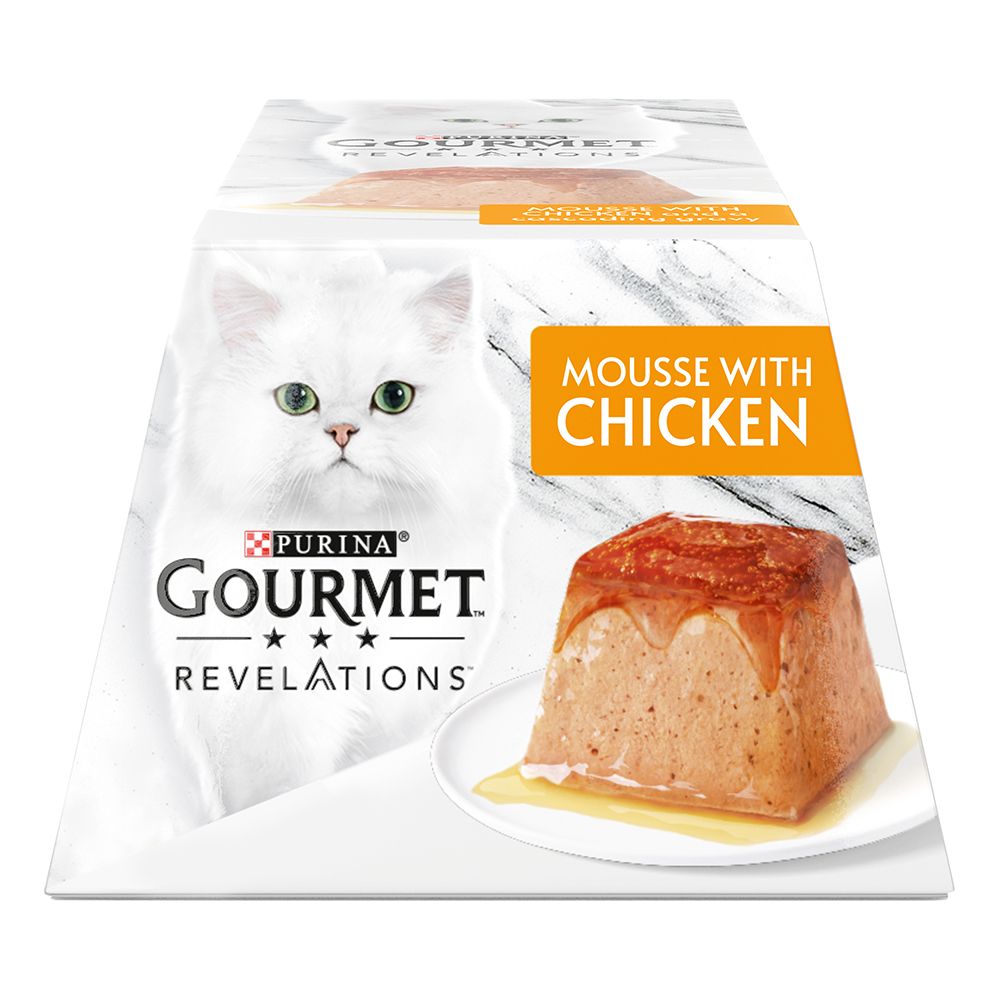 Gourmet Revelations Mousse Wet Cat Food - 2 + 1 Free!* - Salmon (144 x 57g)