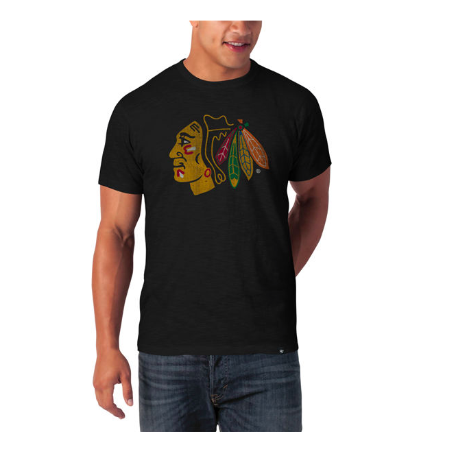 47 Brand NHL Chicago Blackhawks Scrum Basic T-Shirt Size: Small