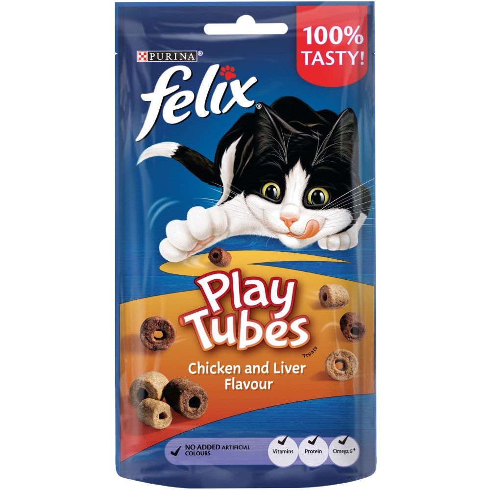 Felix Cat Snacks - 2 + 1 Free!* - Goody Bag Treats Original (3 x 200g)