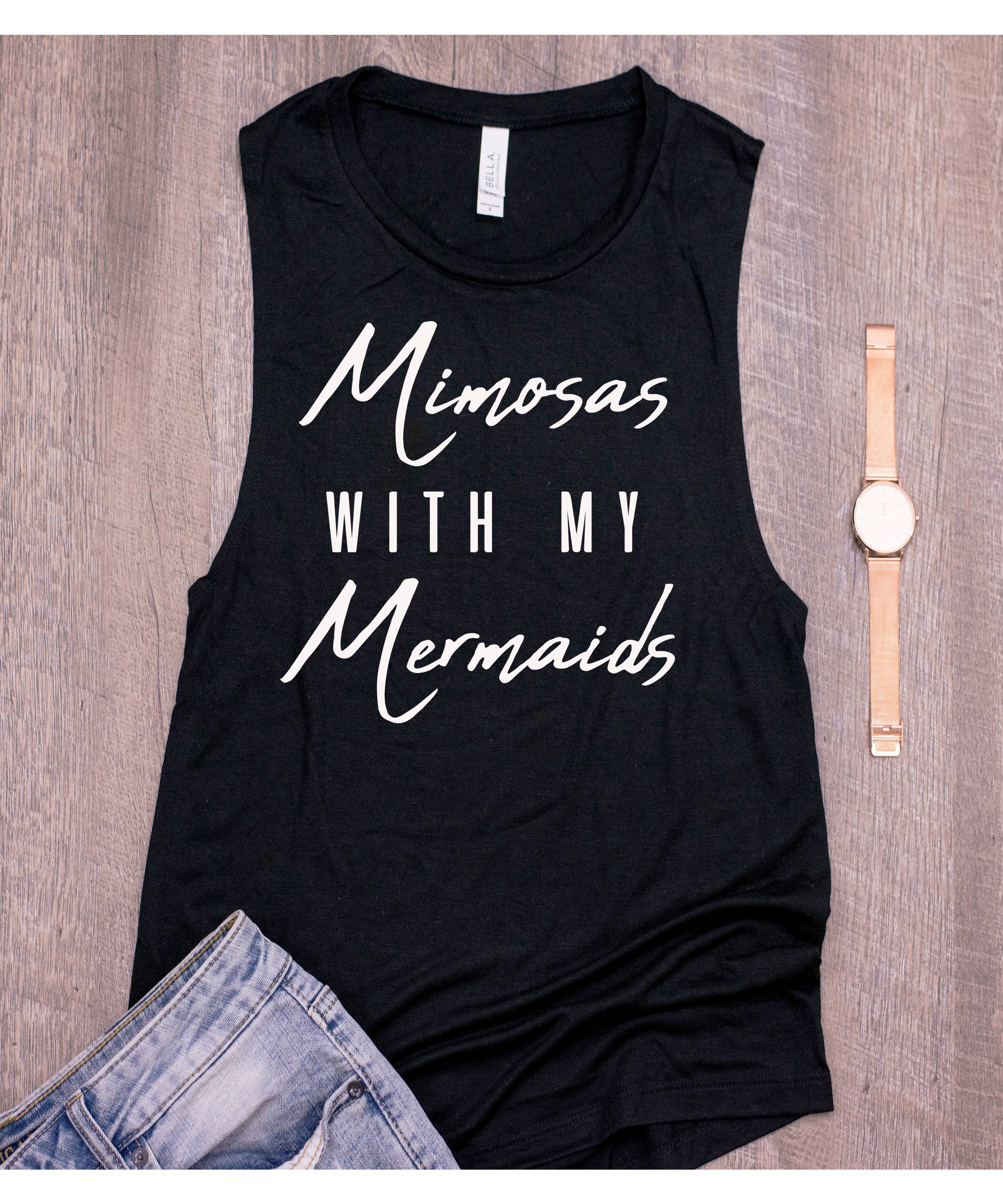 Mimosas With My Mermaids - Beach Shirt- Mexico Girls Weekend Shirts- Vacation- Vacation Cruise Shirt