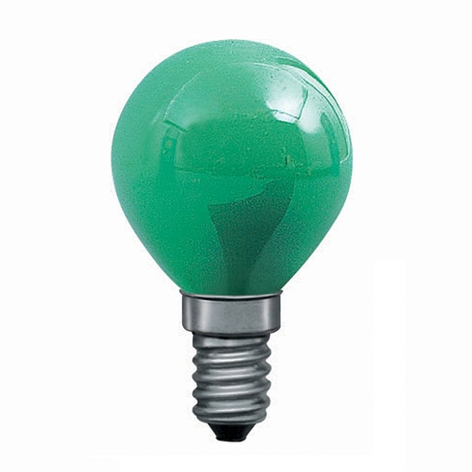 E14 25W pisaralamppu vihreä, valoketjuun