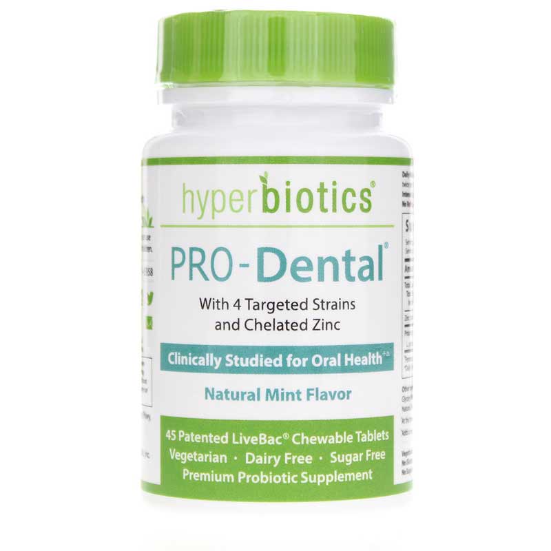 Hyperbiotics PRO-Dental for Oral Health 45 Chewable Tablets