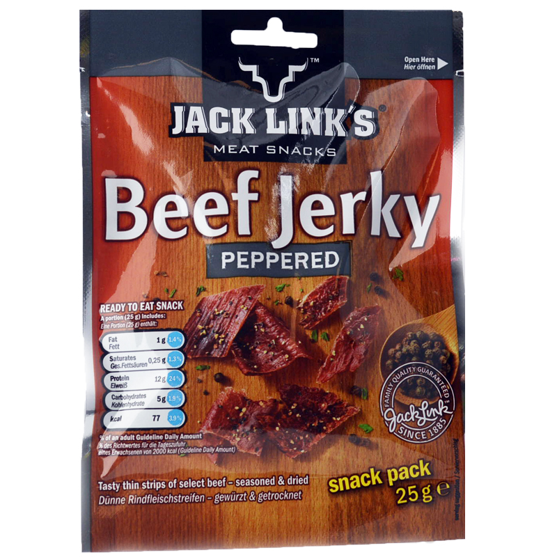 Beef Jerky "Peppered" 25g - 48% rabatt