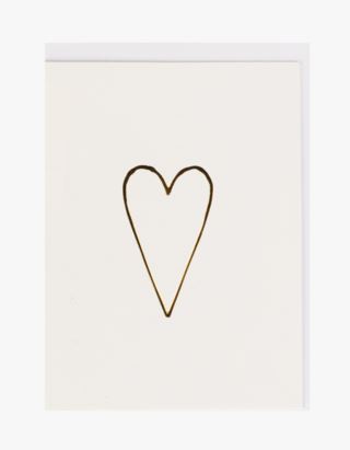 Big Heart kortti kirjekuorella valkoinen/kulta