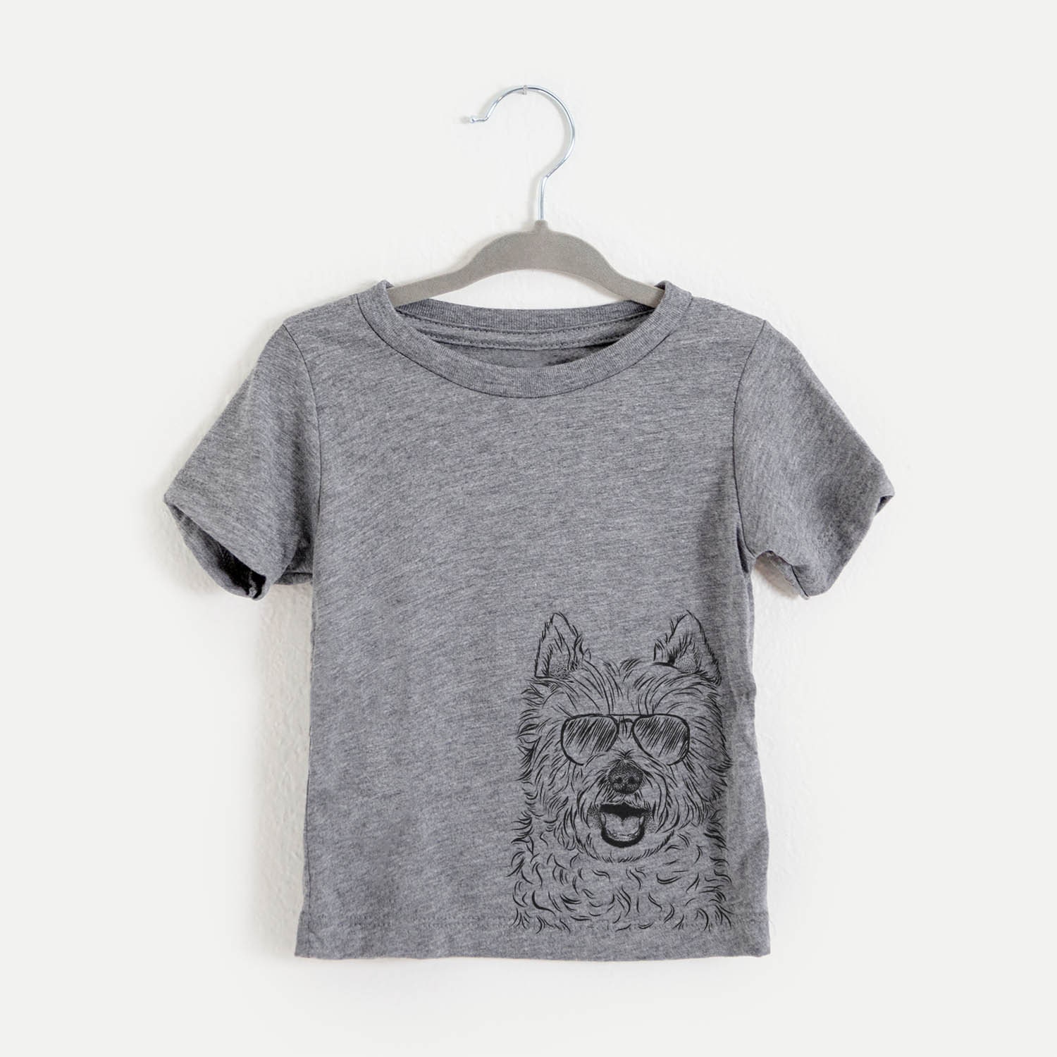 Kami The West Highland Terrier - Tri-Blend Shirt Kids Dog Tshirt Animal Glasses T