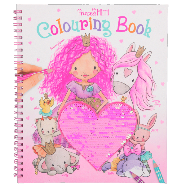 Princess Mimi - Colouring Book w/Sequin (0410839)