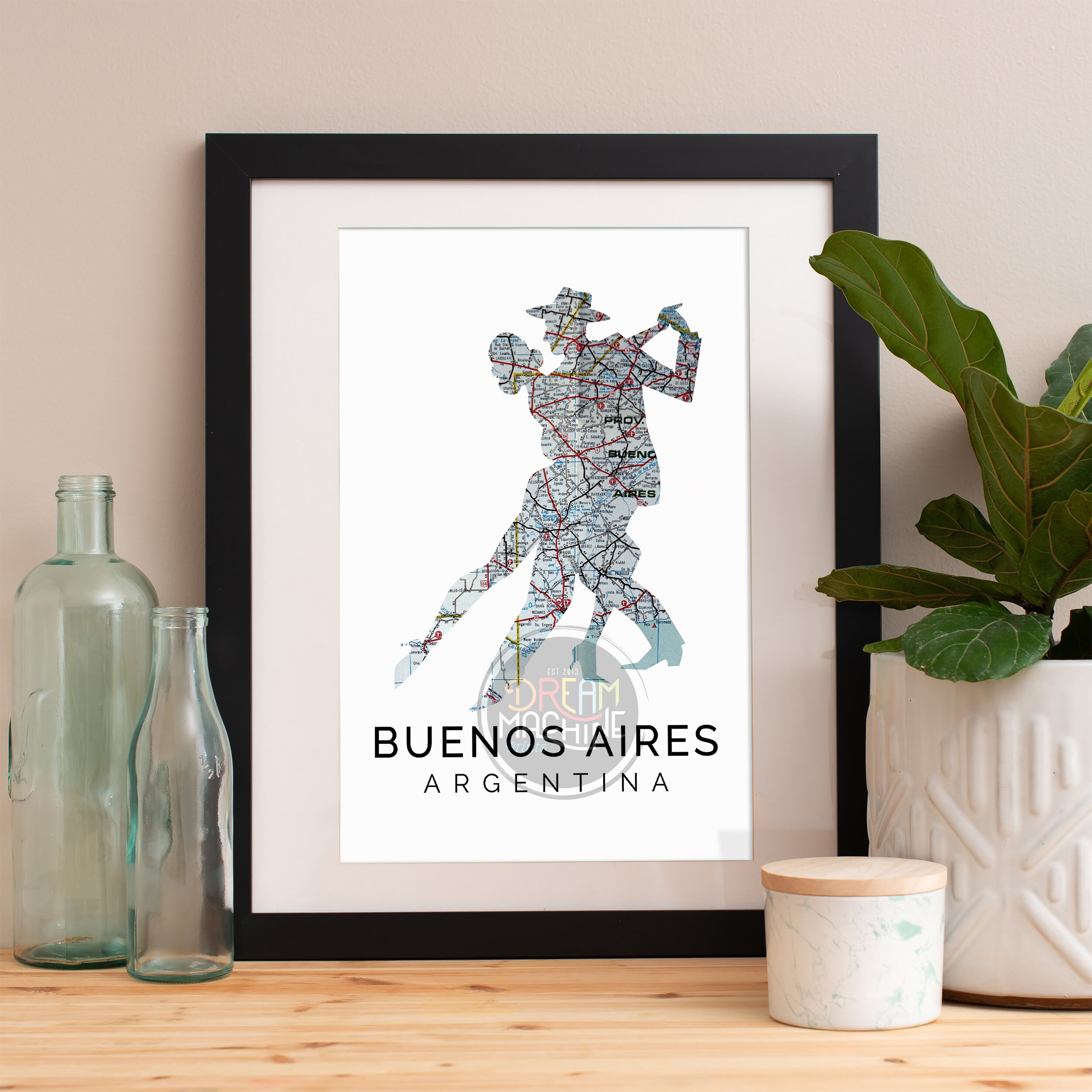 Buenos Aires Print, Skyline, Art, Poster, Watercolor, Art Argentina