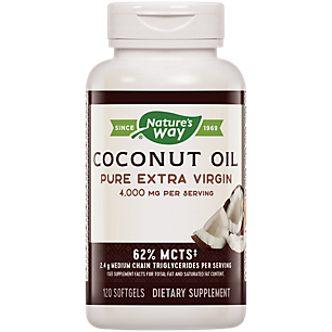 Pure Extra Virgin Coconut Oil with MCTs - 4,000 MG (120 Softgels)