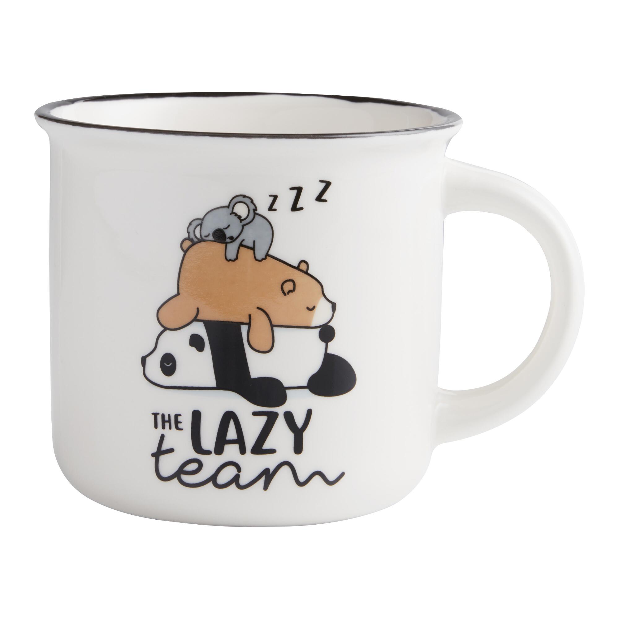 Legami Porcelain The Lazy Team Mug: White by World Market