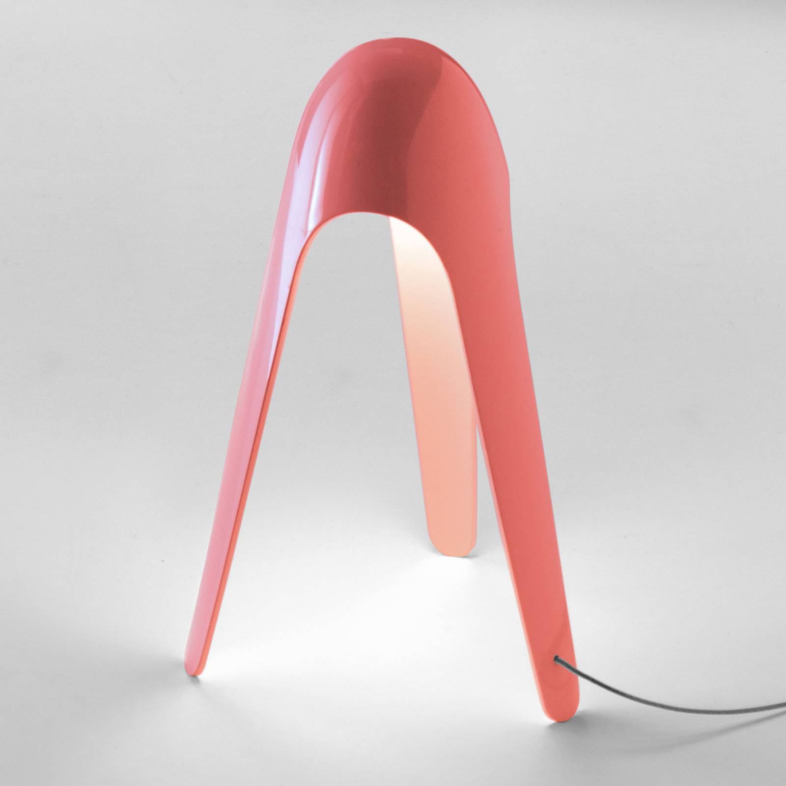 Martinelli Luce Cyborg -LED-pöytälamppu, koralli