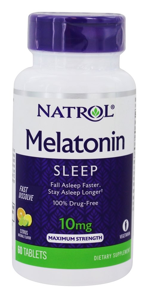 Natrol - Melatonin Sleep Fast Dissolve Citrus 10 mg. - 60 Tablets
