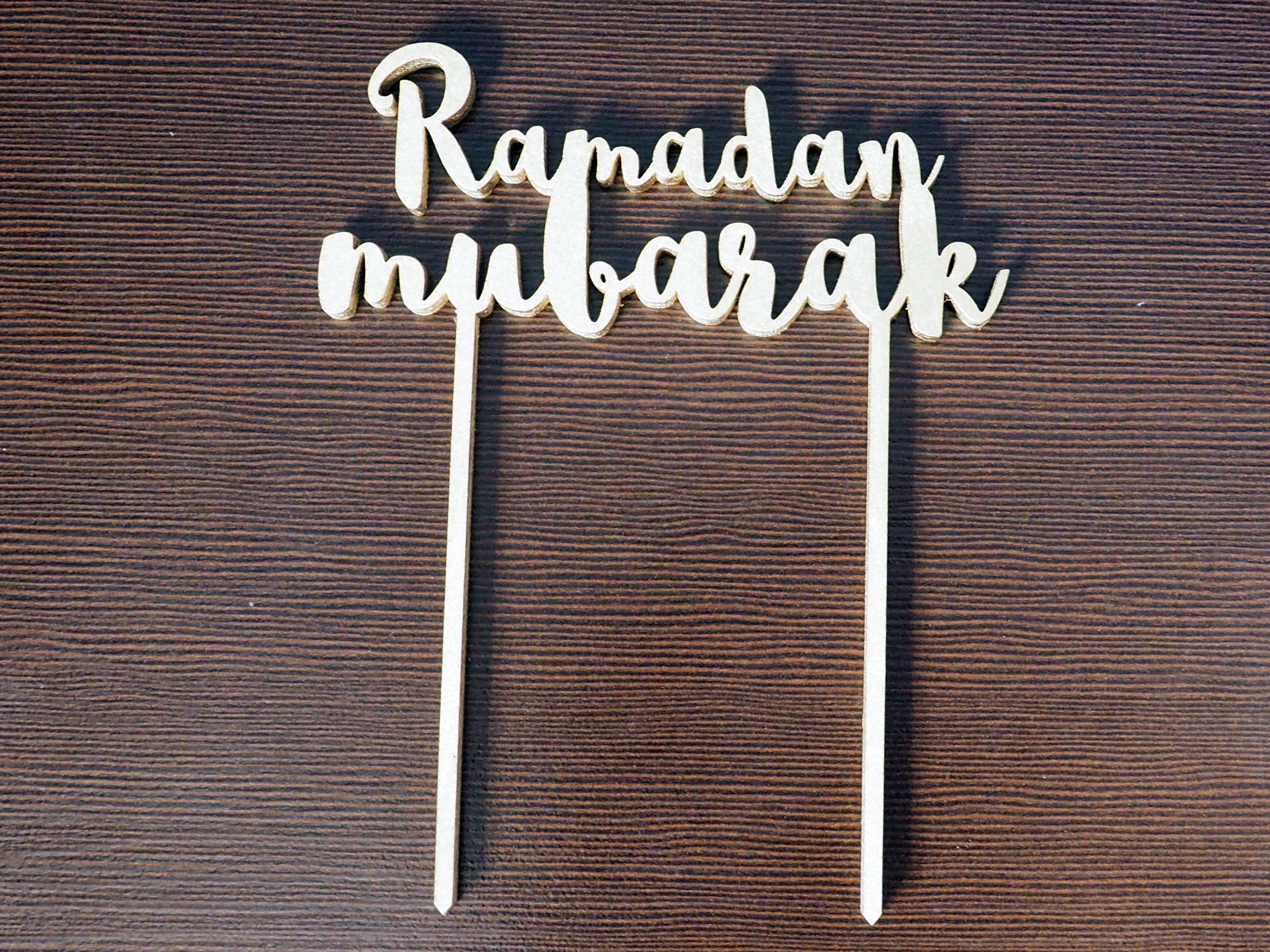 Ramadan Mubarak Cake Tooper, Decoration, Eid Decor