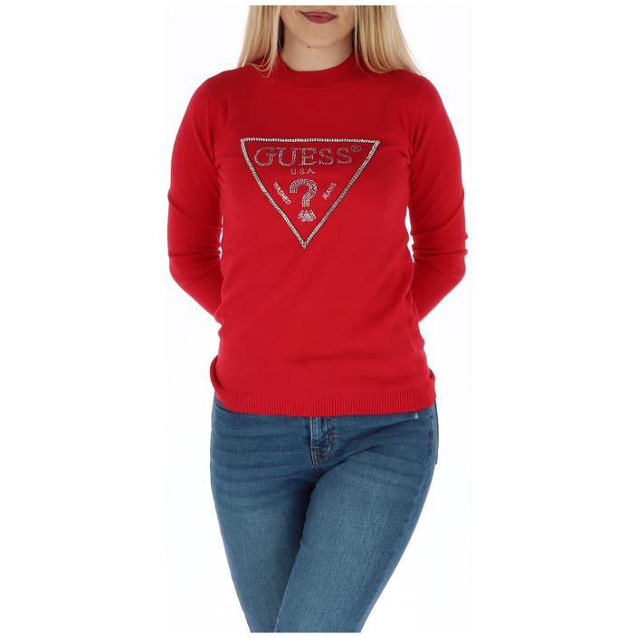 guess sweater red