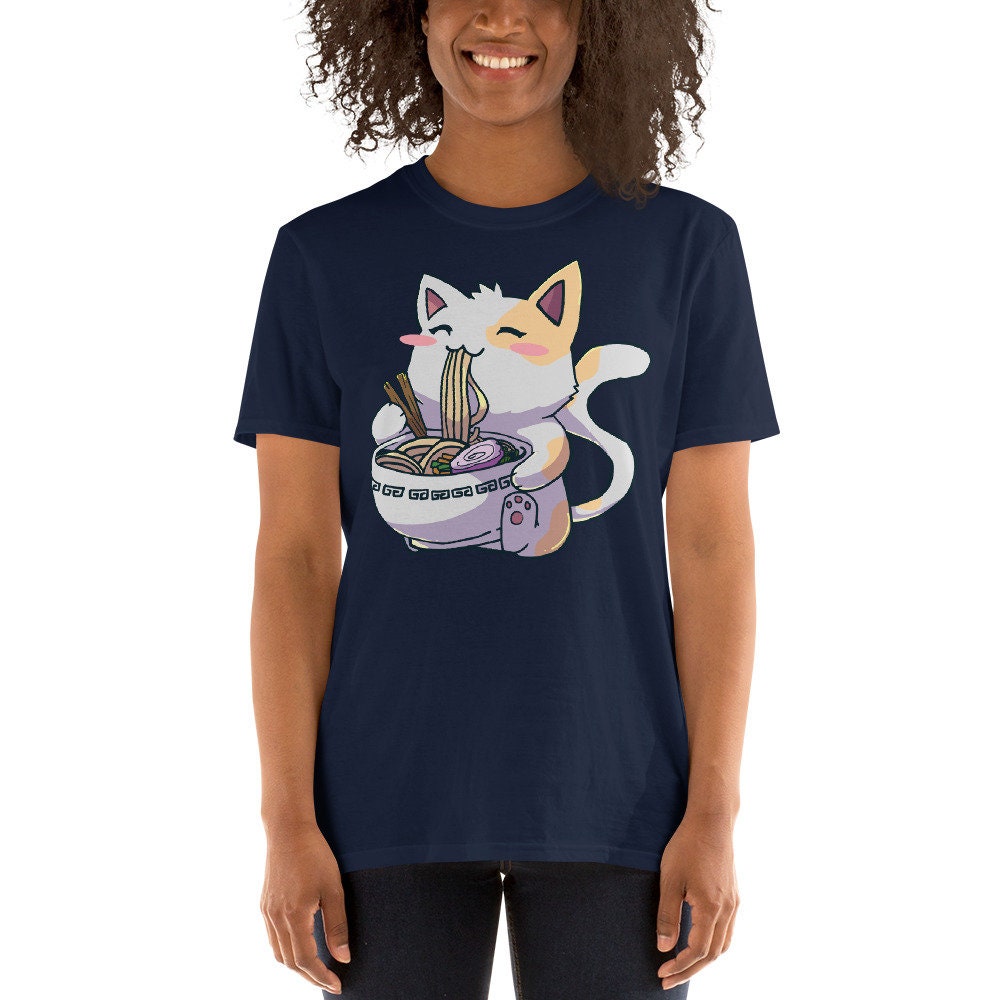 Ramen Cat T-Shirt Anime Gift