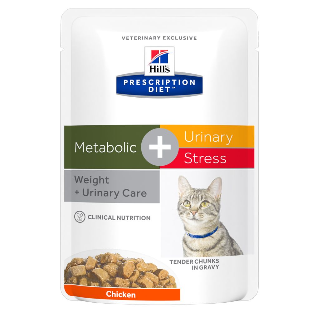 Hill's Feline Prescription Diet Pouches Saver Pack 24 x 85g - c/d Multicare Urinary Chicken