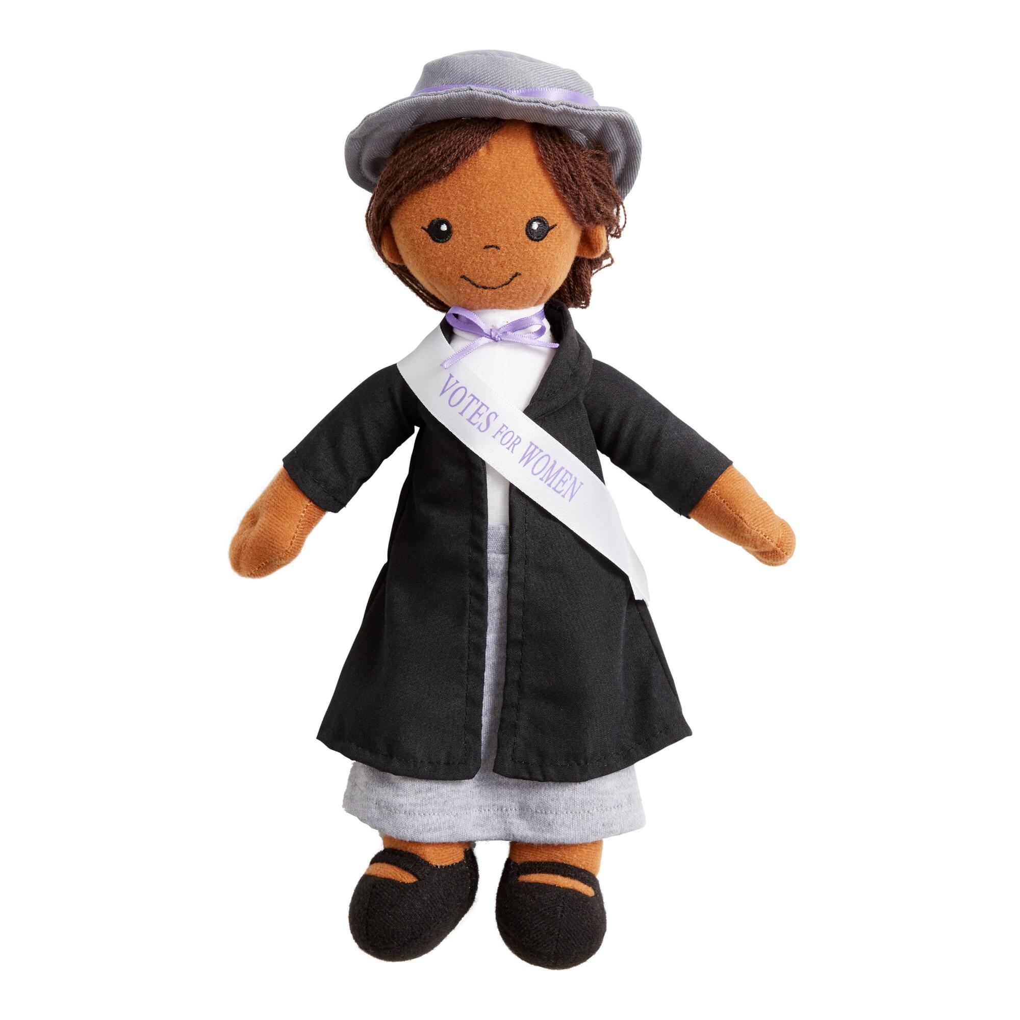 Wildlife Artists Plush African American Suffragist Doll: Multi by World Market