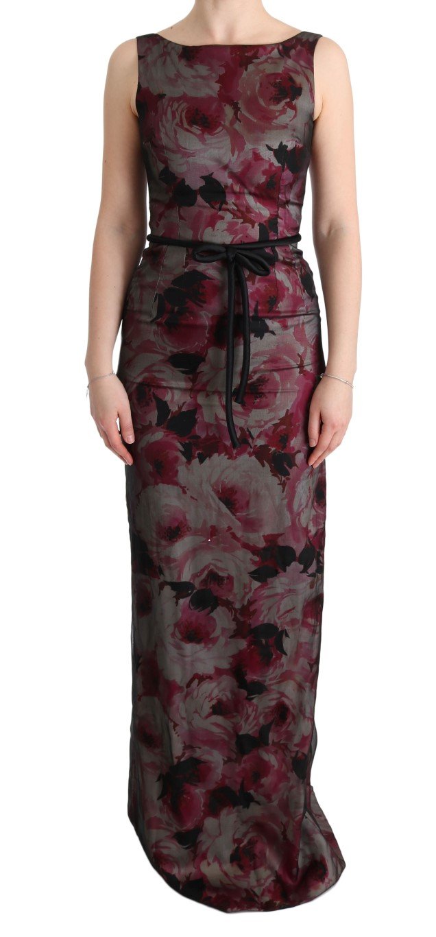 Dolce & Gabbana Women's Roses Silk Stretch Sheath Dress Multicolor SIG60634 - IT40|S
