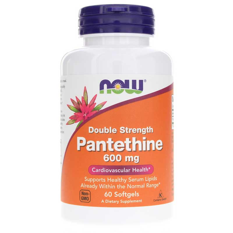 NOW Foods Pantethine 600 Mg Double Strength 60 Softgels