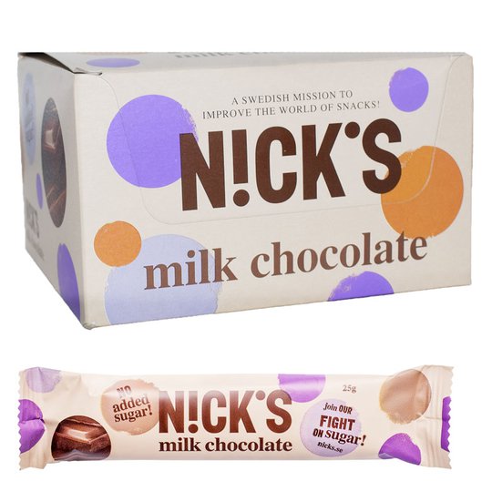 Laatikollinen Suklaapatukoita "Milk Chocolate" 30 x 25g - 48% alennus