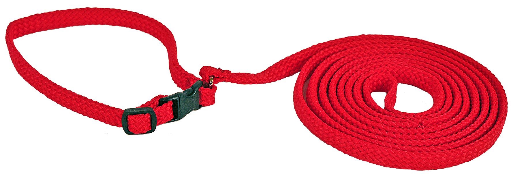 Alac Halsband+Koppel Röd S 170cm
