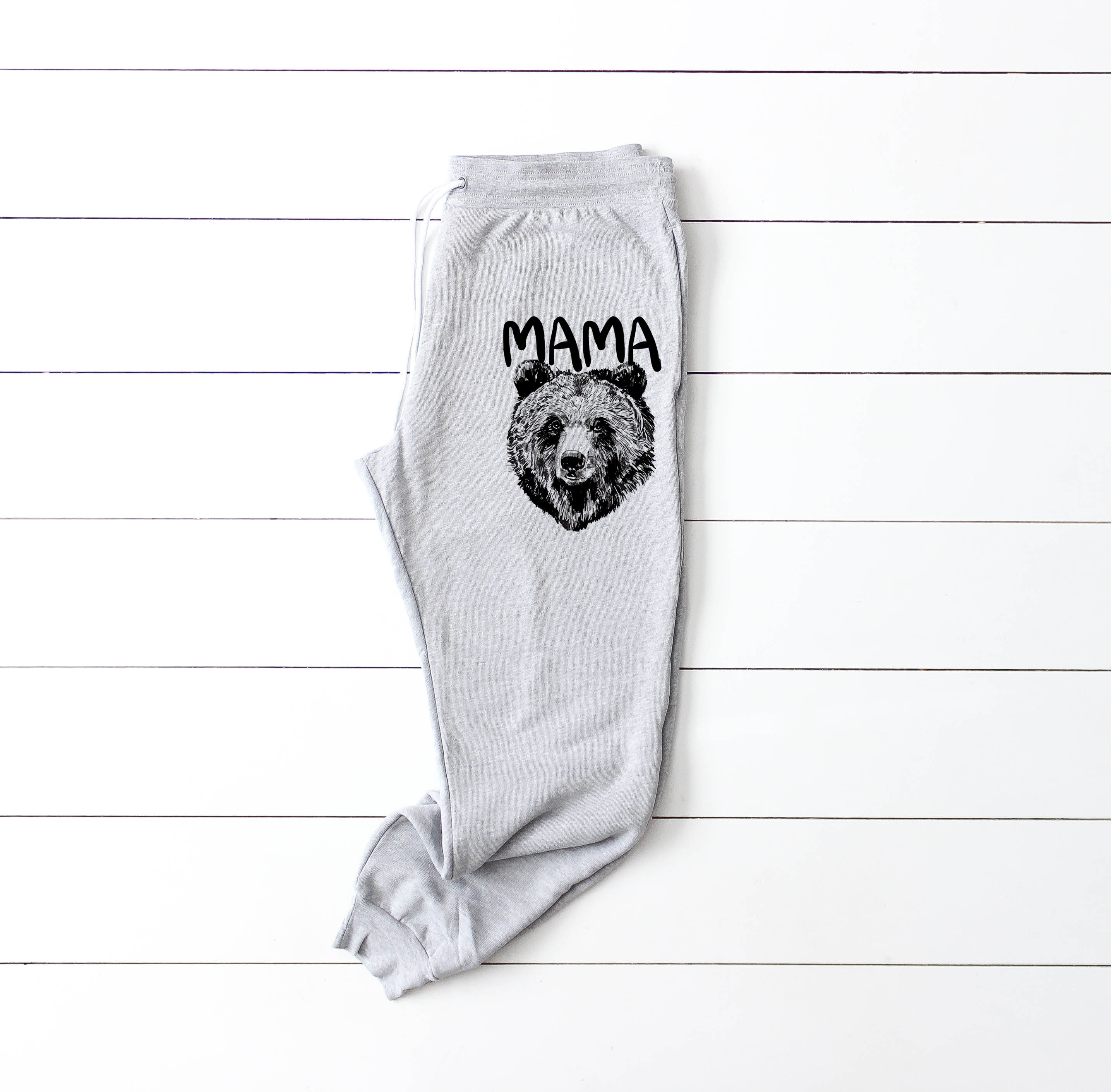Mama Bear Sweatpants Jogger Style Gift For Wife Mom