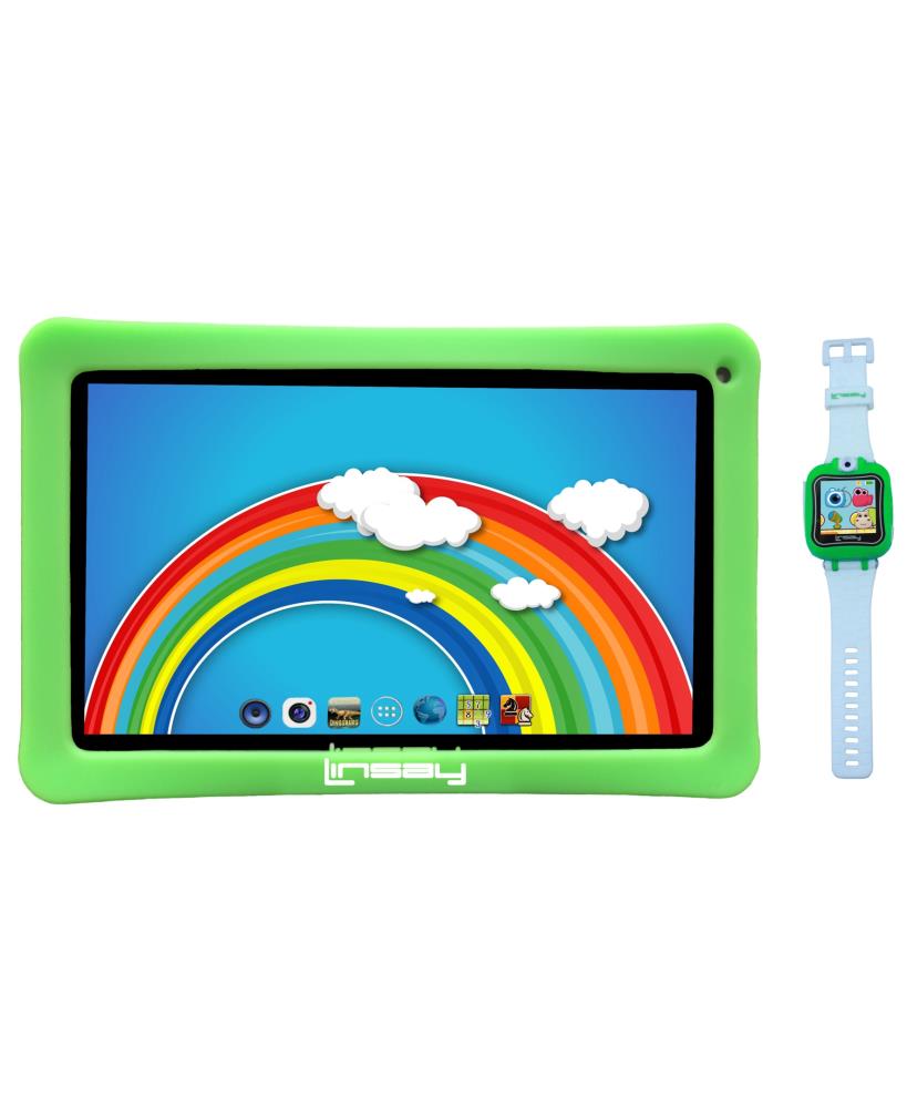 LINSAY 10.1-in Wi-Fi Only Android 10 Tablet with Accessories with Case Included | F10KGWG