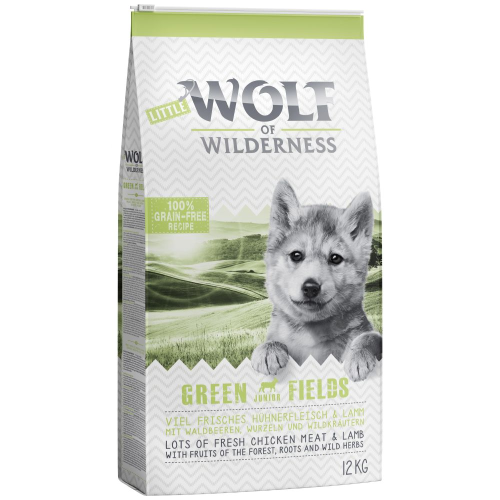 Little Wolf of Wilderness Junior 'Green Fields' - Lamb - 1kg