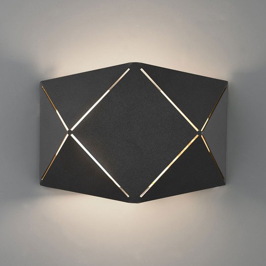 LED-seinävalaisin Zandor, musta, leveys 18 cm