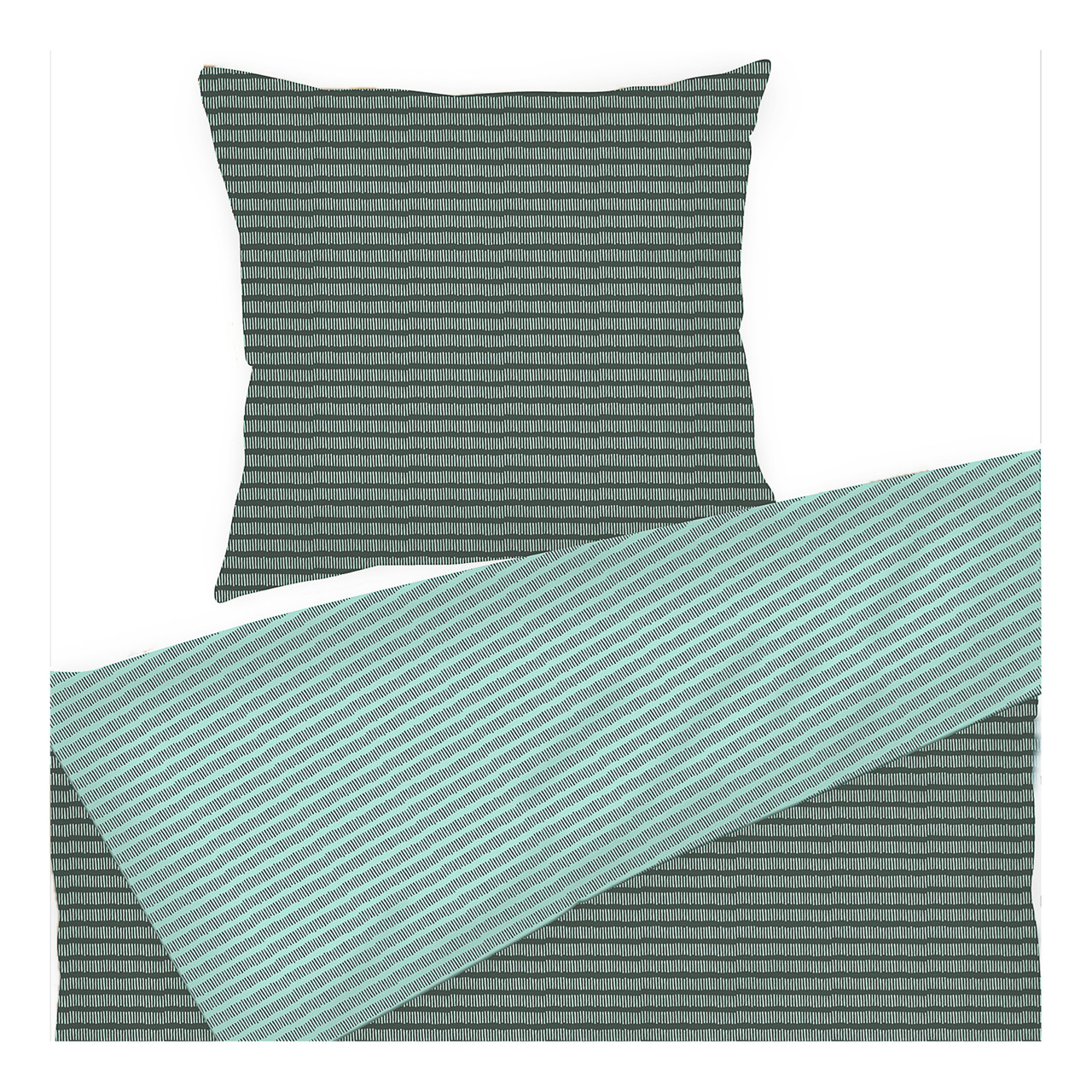SINNERUP Lines sengetøj (GRØN 140X220)