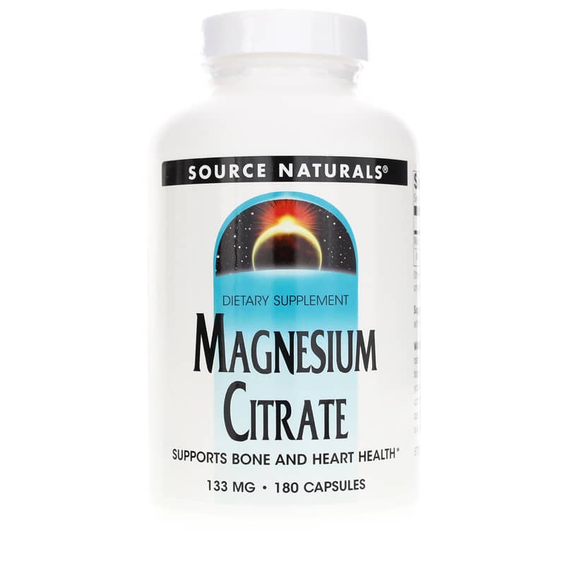Source Naturals Magnesium Citrate 133 Mg 180 Capsules