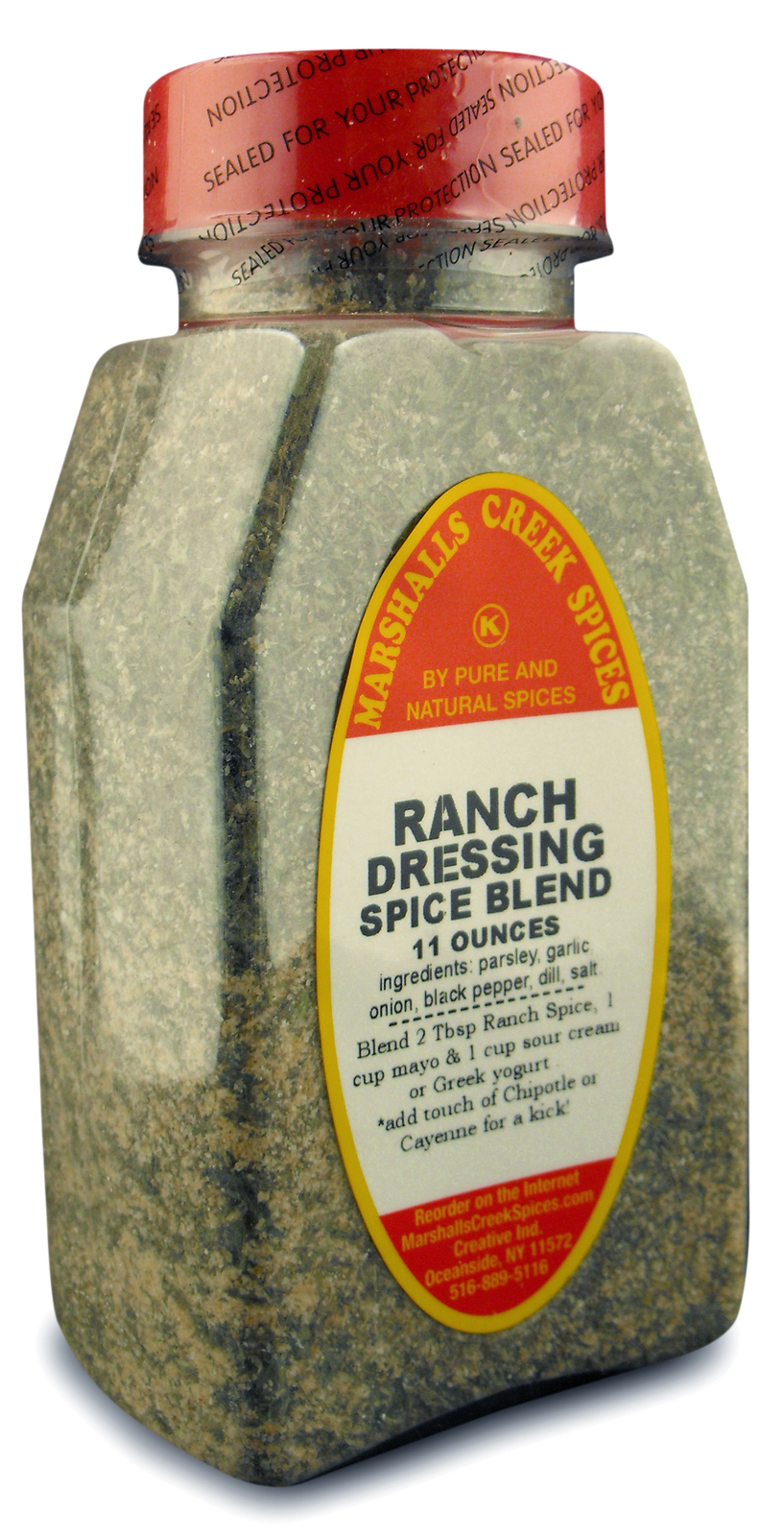 Marshalls Creek Kosher Spices (bz08) RANCH DRESSING SPICE BLEND 11 oz