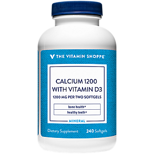 Calcium 1200 with Vitamin D3 - Bone Health & Healthy Teeth Support - 1,200 MG (240 Softgels)
