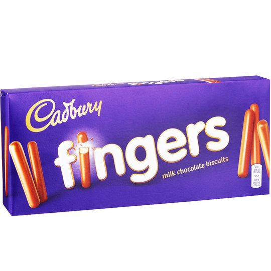 Maitosuklaakeksit Cadbury Fingers - 20% alennus