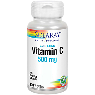 Vitamin C with Rose Hips & Acerola - Buffered - 500 MG (100 Capsules)