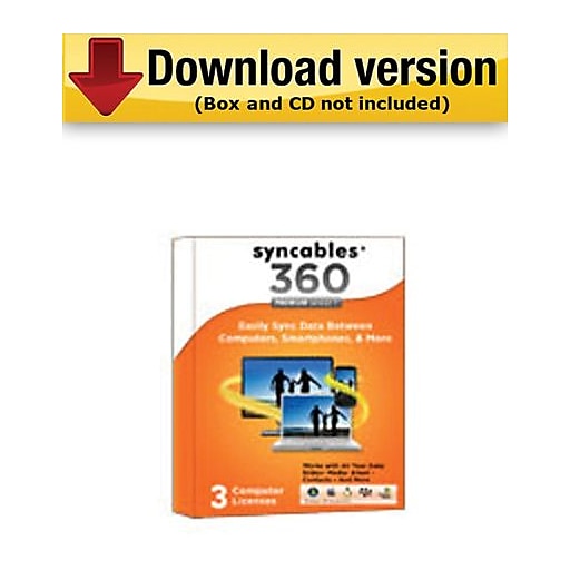 Syncables 360 Premium Version 7.0 for Windows (1 - 3 User) [Download]