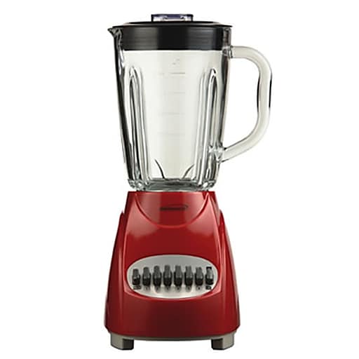 Brentwood 12 Speed Blender With 1.25 Litre Glass Jar; Red