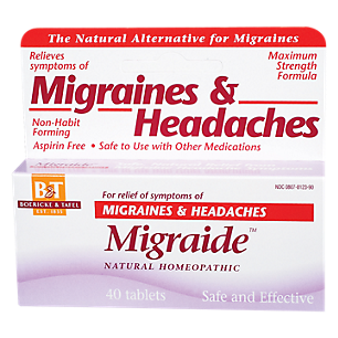 Migraide - Homeopathic Medicine for Migraines & Headaches (40 Tablets)