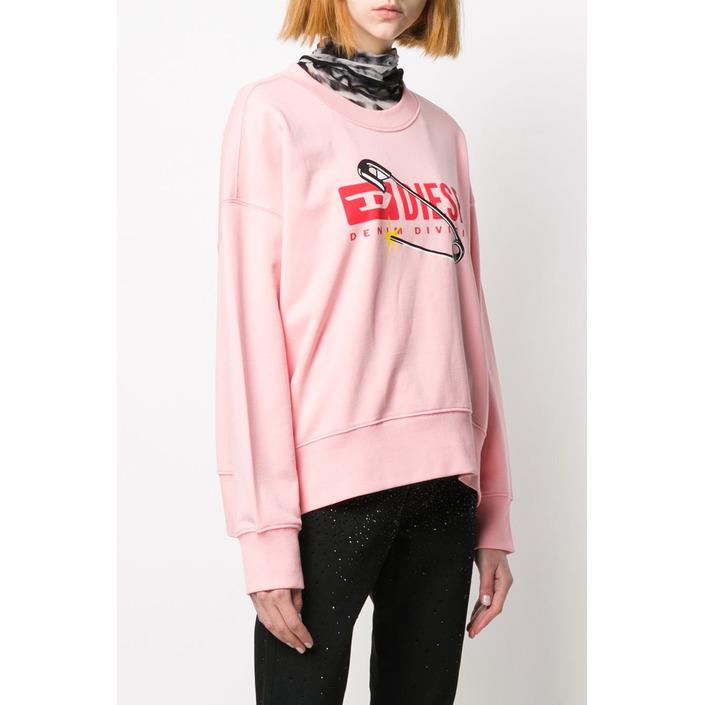 Diesel Women's Sweatshirt Various Colours 298725 - pink S