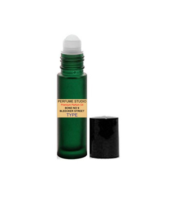 Custom Blend Premium Perfume Oil With Similar Base Notes Of Bleecker Street For Men in A 10 Ml Frosted Green Glass Rollerball