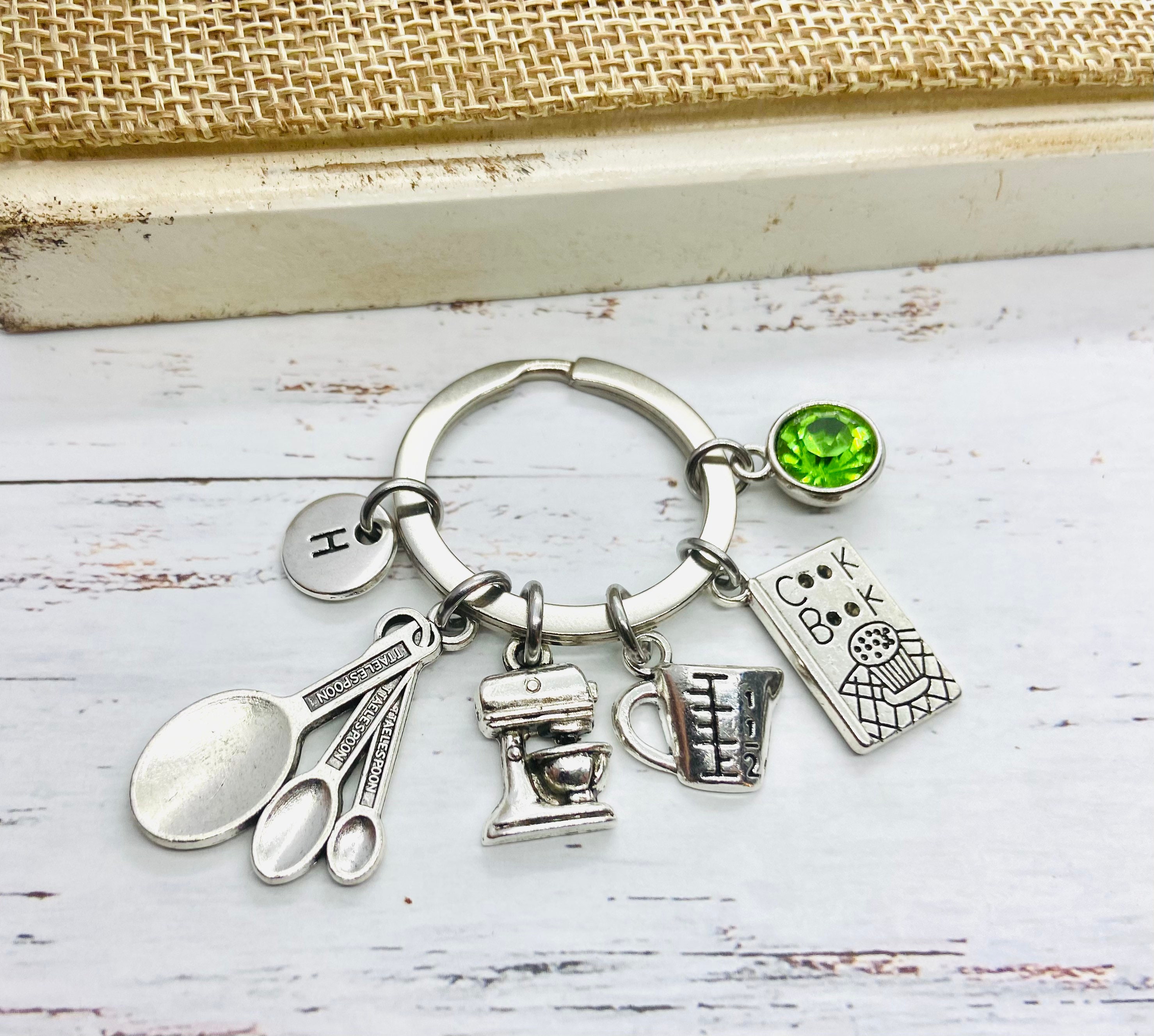 Cooking Gift, Cook Book Charm, Gift For Chef, Cook, Keychain, Chef Keyring, Gifts Bakers, Mother, Nanny, Mom